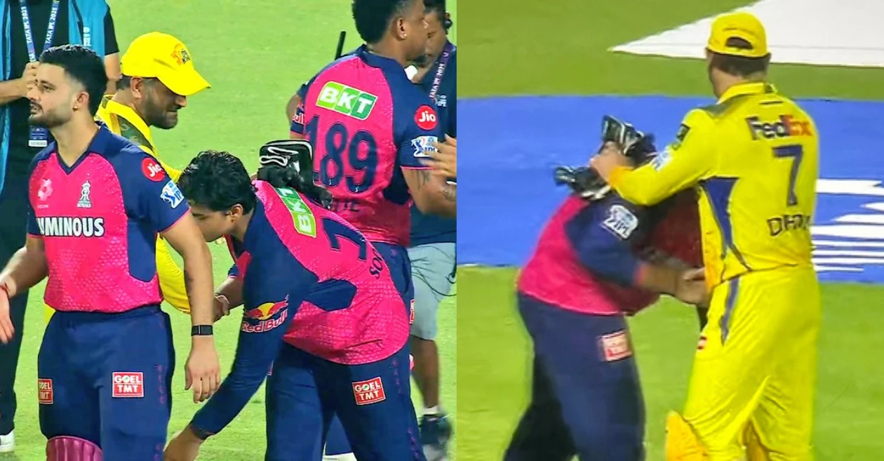Watch: आईपीएल 2025 में CSK बनाम RR मुकाबले के बाद वैभव सूर्यवंशी ने एमएस धोनी के छुए पैर