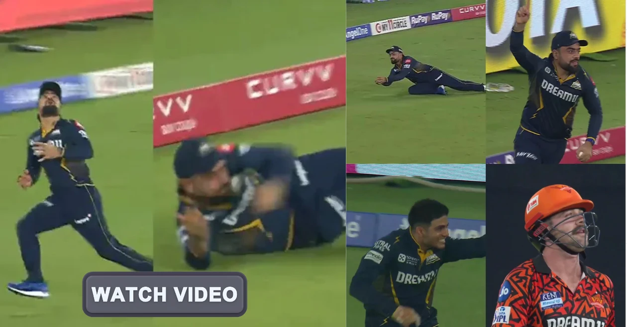 Watch: राशिद खान ने GT vs SRH आईपीएल 2025 मैच में ट्रैविस हेड को आउट करने के लिए लिया शानदार रनिंग कैच