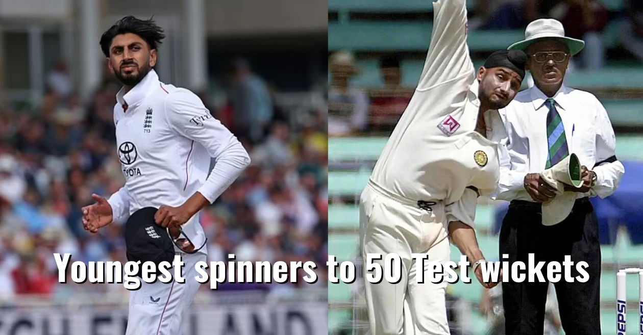 50 टेस्ट विकेट लेने वाले सबसे युवा स्पिनरों की सूची में शामिल हुए शोएब बशीर, भारत के हरभजन सिंह का है जलवा