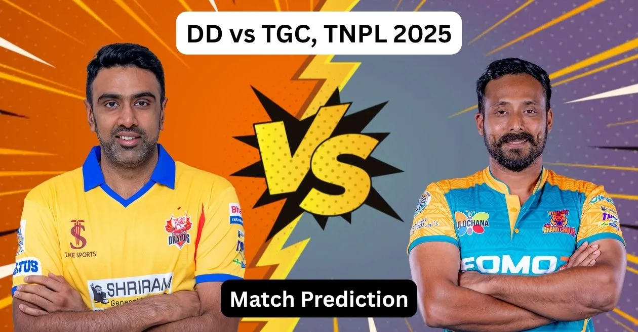 DD बनाम TGC, TNPL 2025: Dream11 Prediction, ड्रीम11 टीम, फैंटेसी टिप्स और पिच रिपोर्ट | डिंडीगुल ड्रैगन्स बनाम त्रिची ग्रैंड चोलस