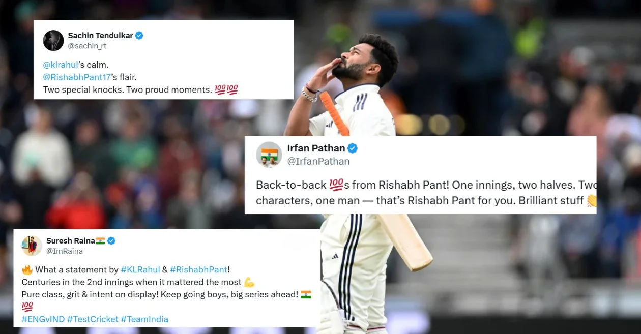 ऋषभ पंत ने इंग्लैंड बनाम भारत पहले टेस्ट के चौथे दिन हेडिंग्ले में शानदार शतक के साथ रचा इतिहास रचा, प्रशंसक खुशी से झूम उठे