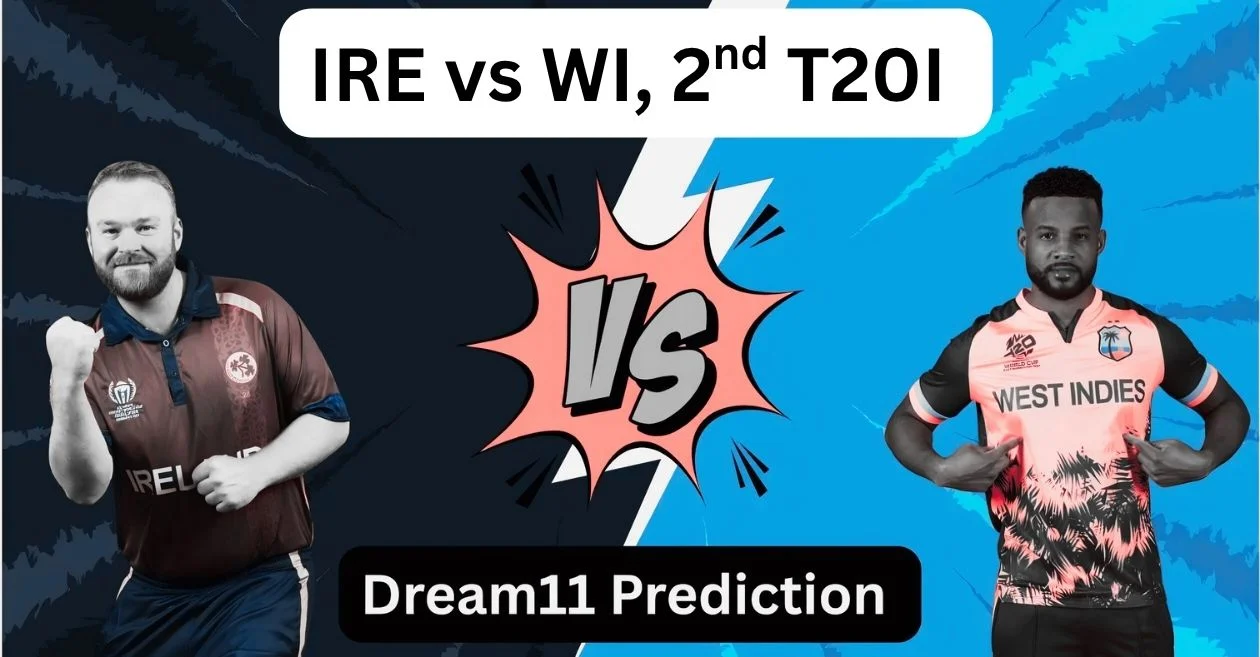 आयरलैंड बनाम वेस्टइंडीज 2025, दूसरा टी20I: Dream11 Prediction, ड्रीम11 टीम, फैंटेसी टिप्स और पिच रिपोर्ट