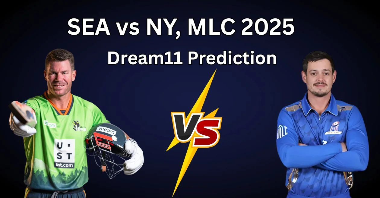 SEA vs NY, MLC 2025: Dream11 Prediction, ड्रीम11 टीम, फैंटेसी टिप्स और पिच रिपोर्ट | सिएटल ओर्कास बनाम एमआई न्यूयॉर्क