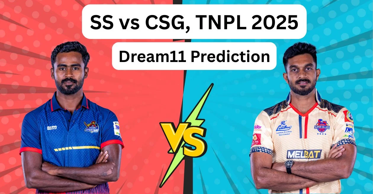 SS vs CSG, TNPL 2025: Dream11 Prediction, ड्रीम11 टीम, फैंटेसी टिप्स और पिच रिपोर्ट | सलेम स्पार्टन्स बनाम चेपक सुपर गिलीज़
