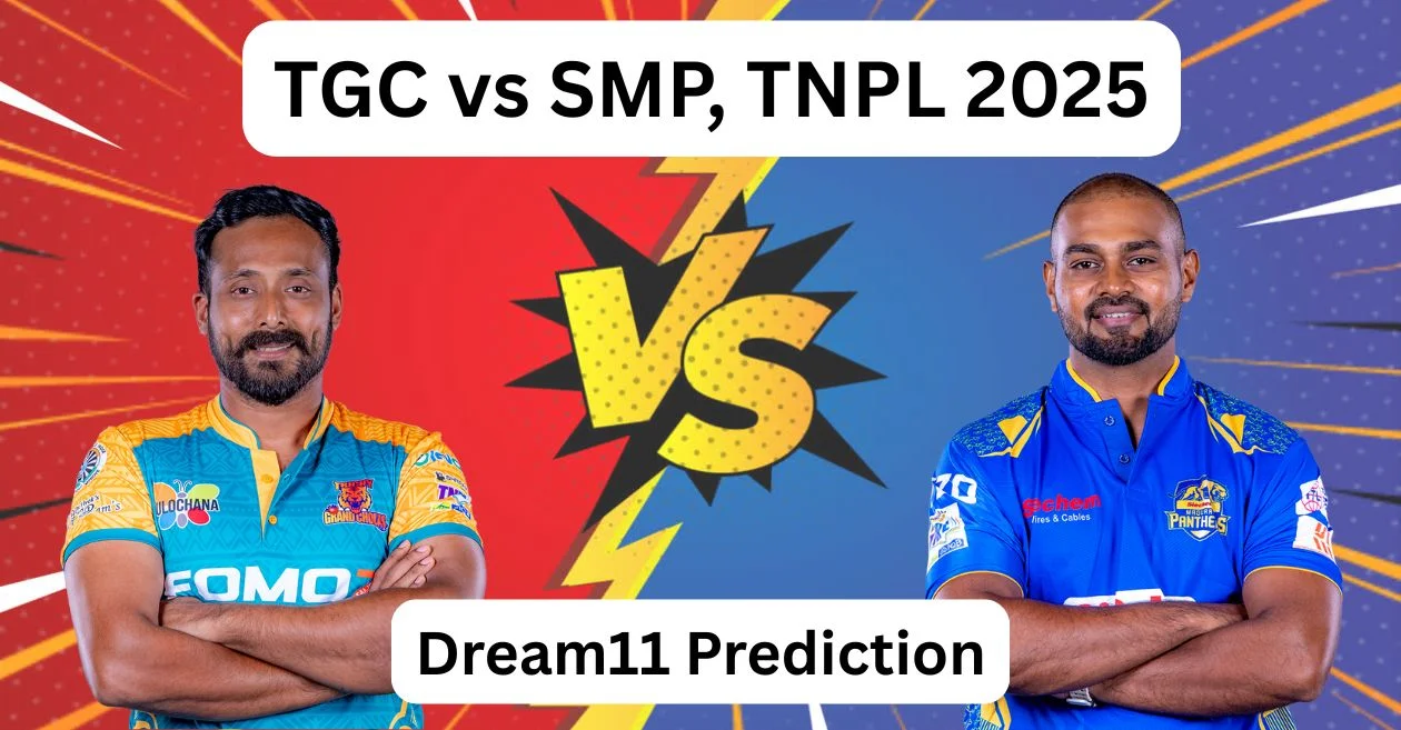 TGC vs SMP, TNPL 2025: Dream11 Prediction, ड्रीम11 टीम, फैंटेसी टिप्स और पिच रिपोर्ट | त्रिची ग्रैंड चोलस बनाम सीचेम मदुरै पैंथर्स
