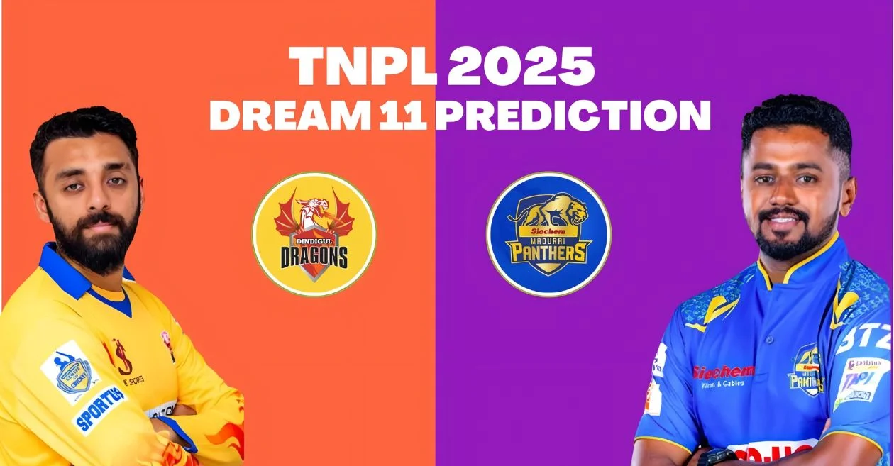DD vs SNP, TNPL 2025: Dream11 Prediction, ड्रीम11 टीम, फैंटेसी टिप्स और पिच रिपोर्ट | डिंडीगुल ड्रैगन्स बनाम सीचेम मदुरै पैंथर्स