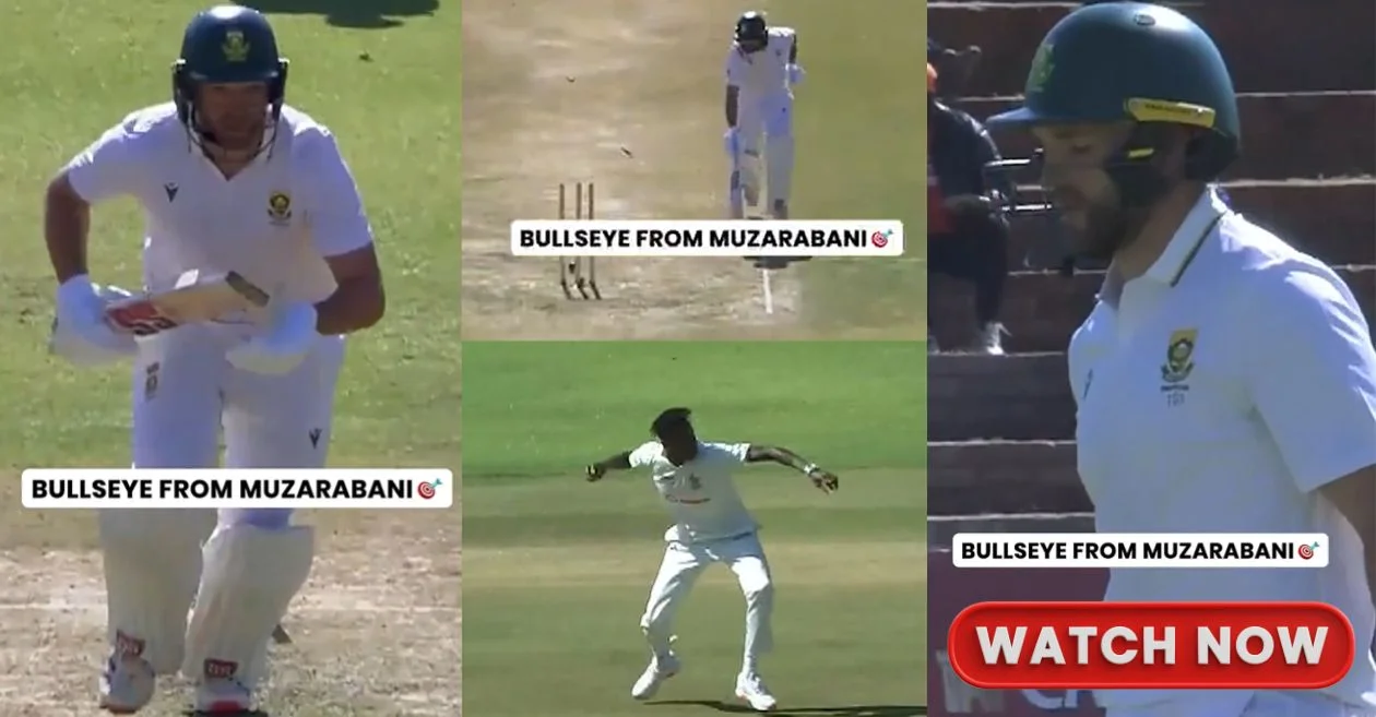 ZIM vs SA: ब्लेसिंग मुजारबानी ने सनसनीखेज रन आउट की बदौलत वियान मुल्डर को भेजा पवेलियन; VIDEO