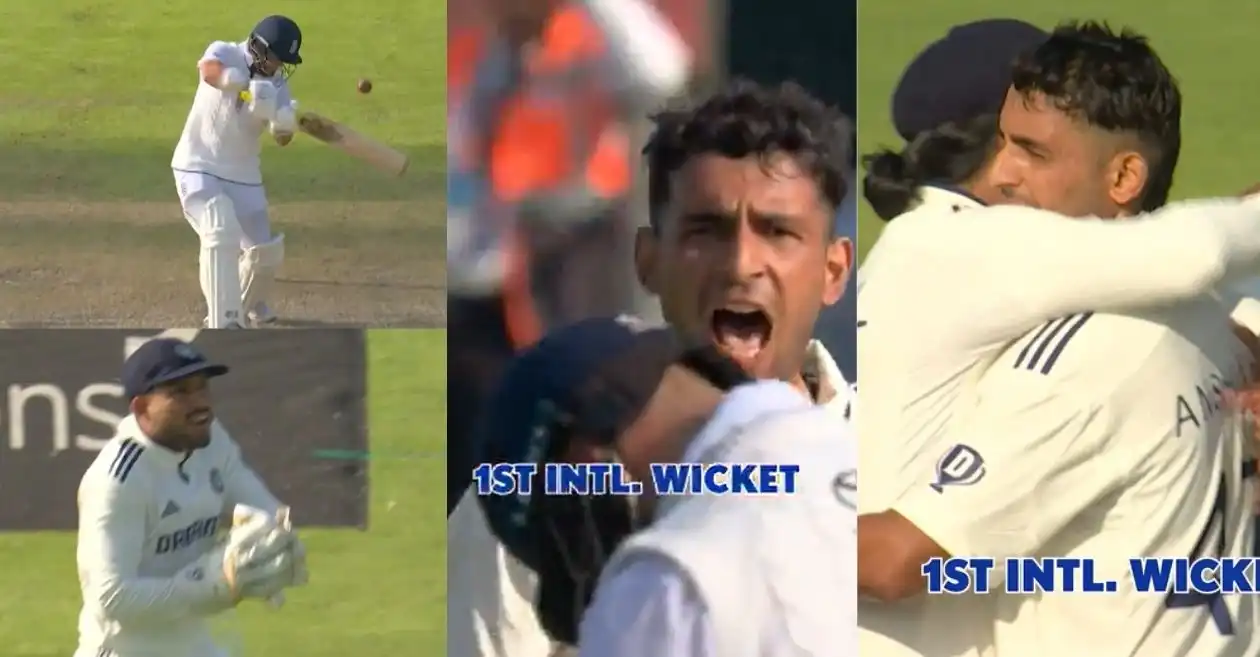 ENG vs IND [Watch]: मैनचेस्टर टेस्ट के दूसरे दिन बेन डकेट को आउट करने के बाद अंशुल कंबोज ने आक्रामक अंदाज में मनाया जश्न