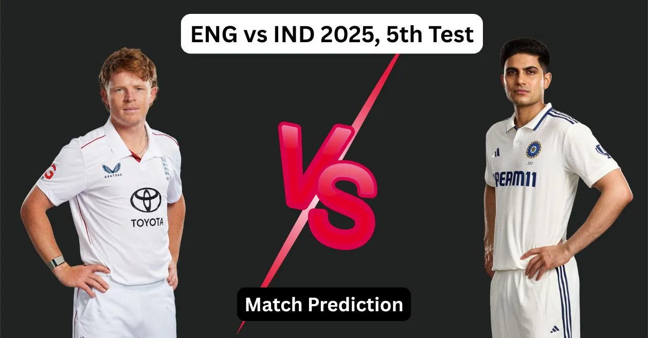 ENG vs IND 2025: इंग्लैंड बनाम भारत पांचवें टेस्ट के लिए Dream11 Prediction, ड्रीम11 टीम, फैंटेसी टिप्स और पिच रिपोर्ट
