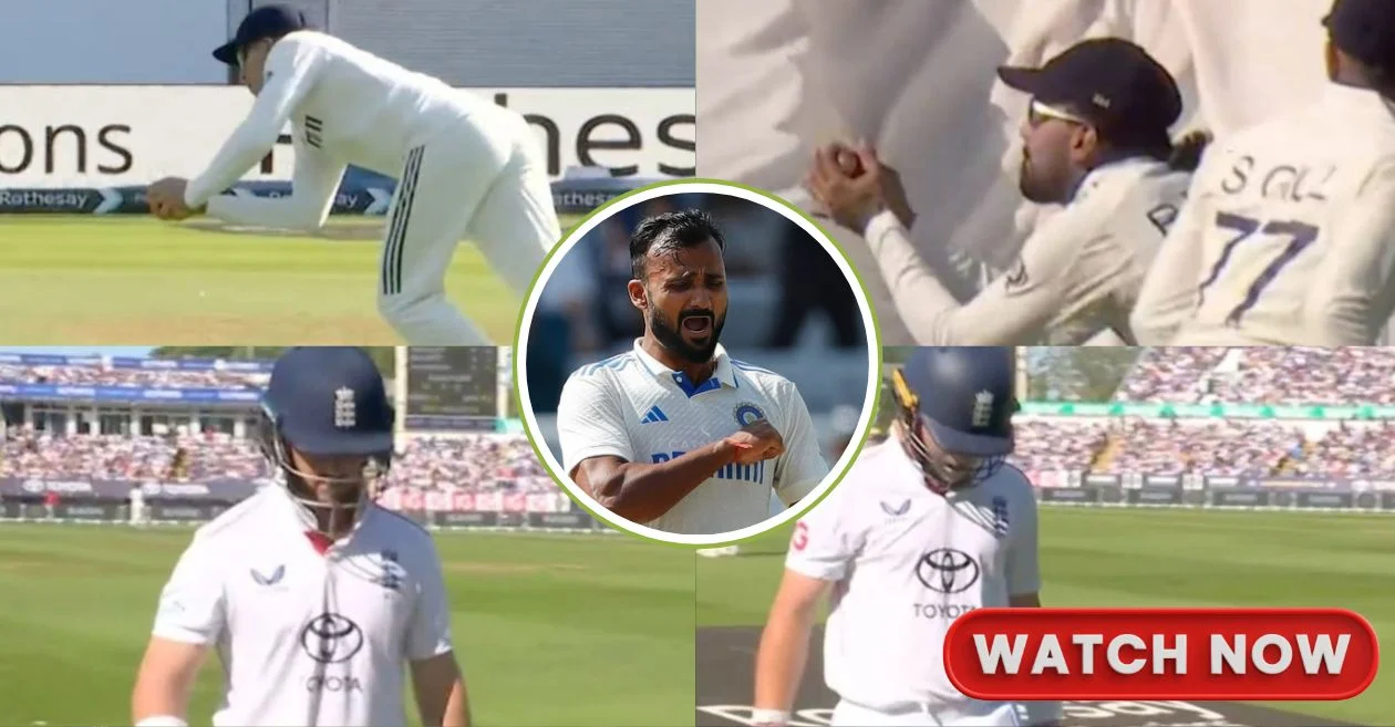 ENG vs IND: आकाश दीप ने एक ही ओवर में भारत को दिलाई दो सफलताएं, बेन डकेट और ओली पोप को किया आउट; VIDEO