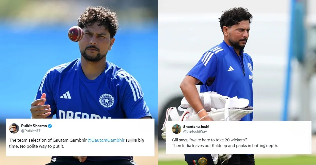 ENG vs IND: कुलदीप यादव को एजबेस्टन टेस्ट से बाहर किए जाने पर प्रशंसकों ने गौतम गंभीर और शुभमन गिल पर साधा निशाना, देखें सोशल मीडिया यूजर्स की प्रतिक्रियाएं