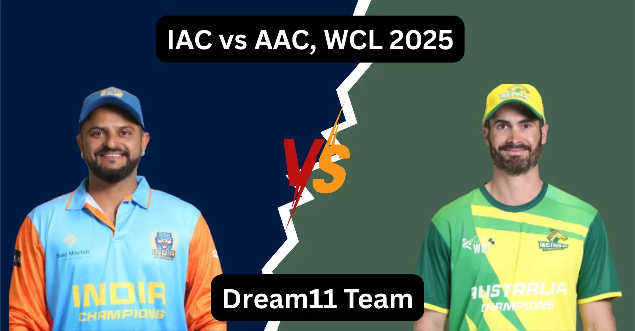 IAC बनाम AAC, WCL 2025: Dream11 Prediction, ड्रीम11 टीम, फैंटेसी टिप्स और पिच रिपोर्ट | भारत चैंपियन बनाम ऑस्ट्रेलिया चैंपियन