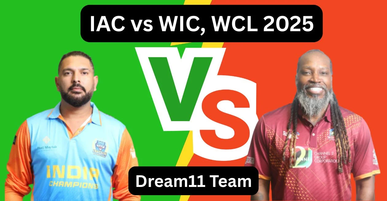 IAC बनाम WIC, WCL 2025: Dream11 Prediction, ड्रीम11 टीम, फैंटेसी टिप्स और पिच रिपोर्ट | भारत चैंपियन बनाम वेस्टइंडीज चैंपियन