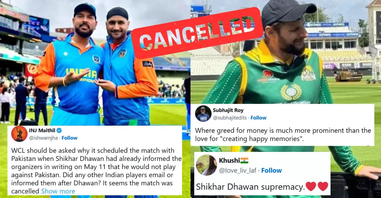 WCL 2025 में भारत-पाकिस्तान मैच रद्द: फैसले पर उठे सवाल, फैंस ने जताई नाराज़गी
