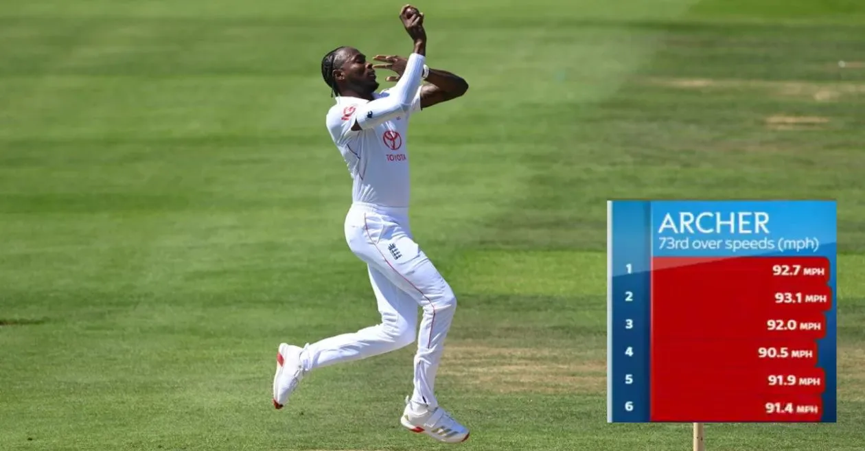 ENG vs IND: लॉर्ड्स टेस्ट के तीसरे दिन जोफ्रा आर्चर ने अपना सबसे तेज ओवर फेंका, हर गेंद 90 मील प्रति घंटे के आंकड़े को कर गई पार; VIDEO