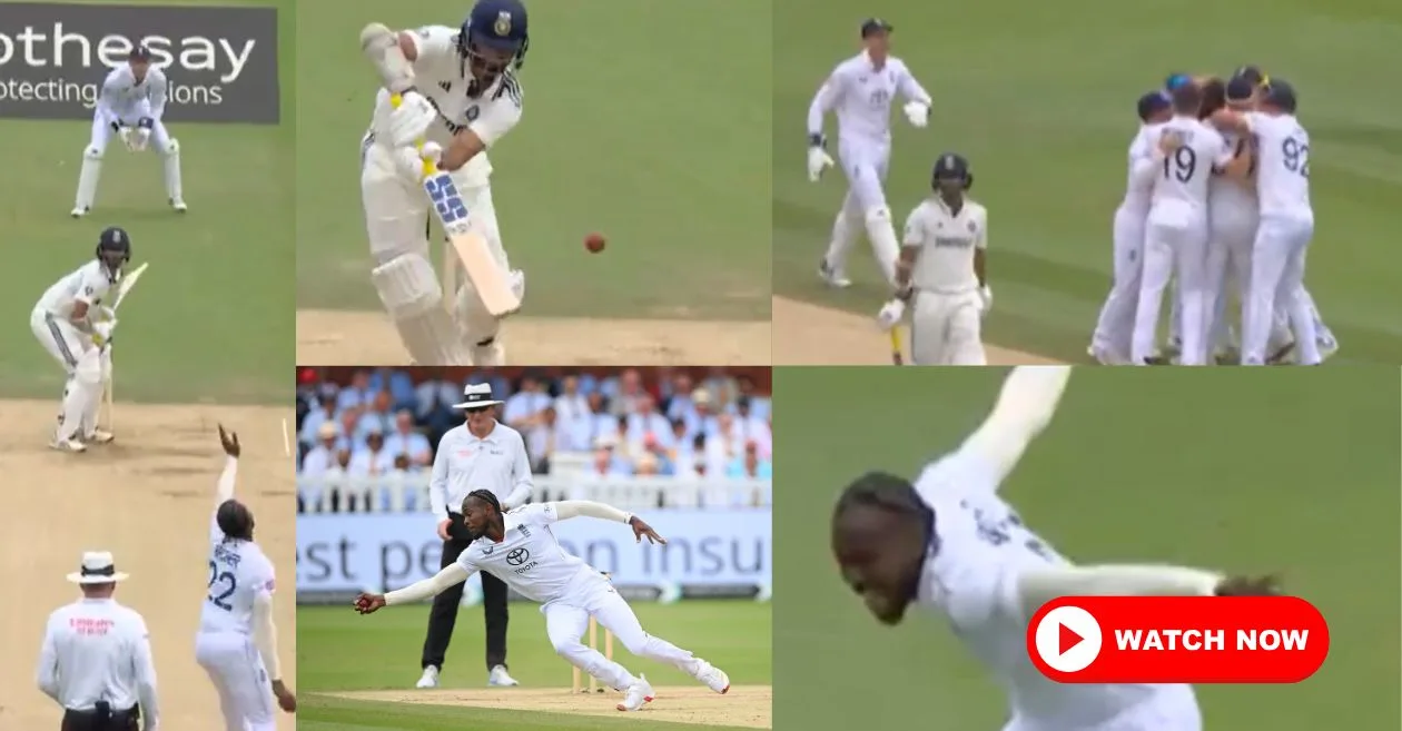 ENG vs IND: बिजली जैसी तेजी! जोफ्रा आर्चर के सुपर कैच ने वाशिंगटन सुंदर को जीरो पर किया चलता; देखें वीडियो