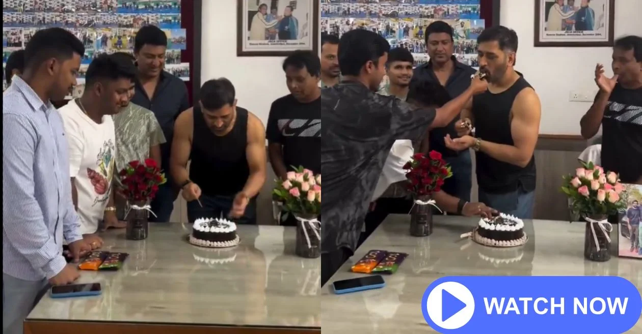 भारतीय क्रिकेट के दिग्गज एमएस धोनी ने दोस्तों के साथ मनाया अपना जन्मदिन, देखें वायरल वीडियो