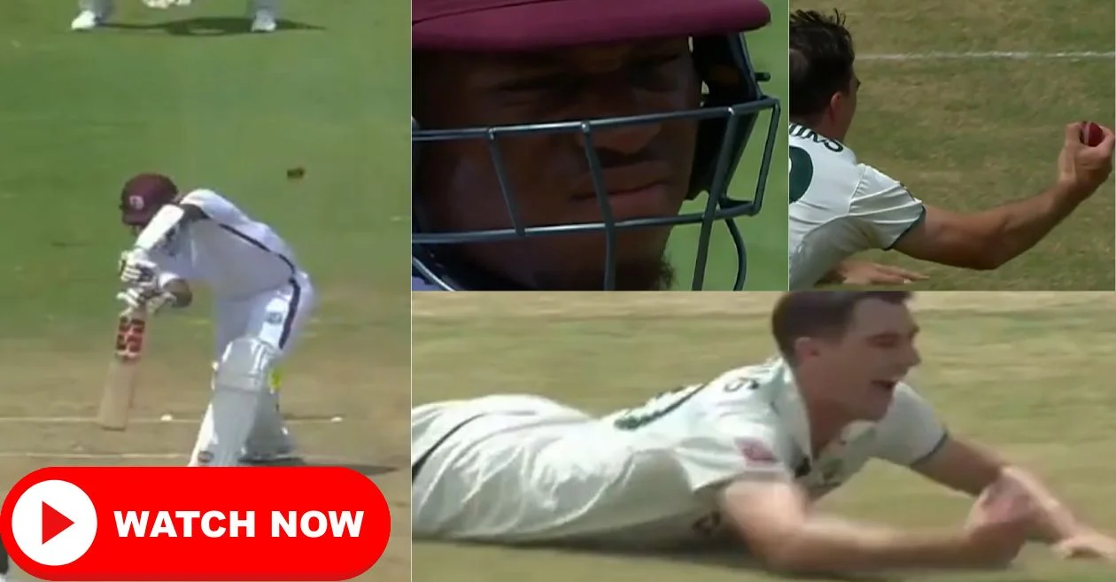 WI vs AUS: दूसरे टेस्ट के दूसरे दिन पैट कमिंस ने एक हाथ से लपका शानदार कैच, सामने आया वीडियो