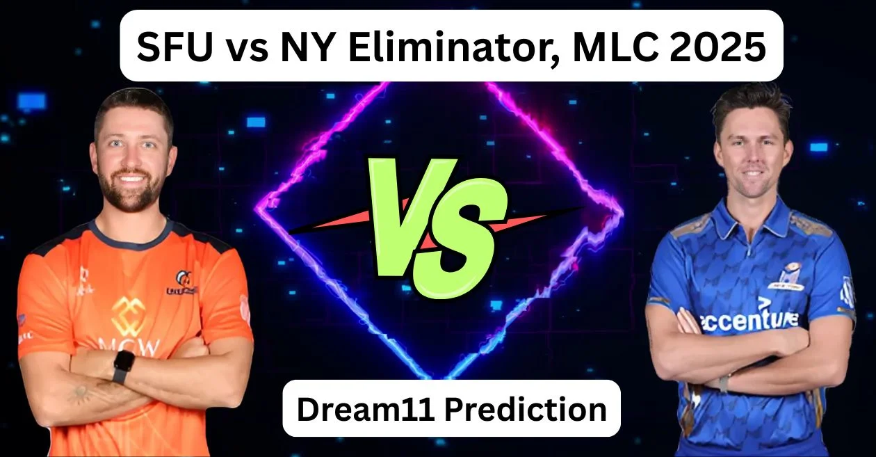 SFU vs NY, MLC 2025: सैन फ्रांसिस्को यूनिकॉर्न्स बनाम एमआई न्यूयॉर्क एलिमिनेटर मुकाबले के लिए Dream11 Prediction, ड्रीम11 टीम, फैंटेसी टिप्स और पिच रिपोर्ट