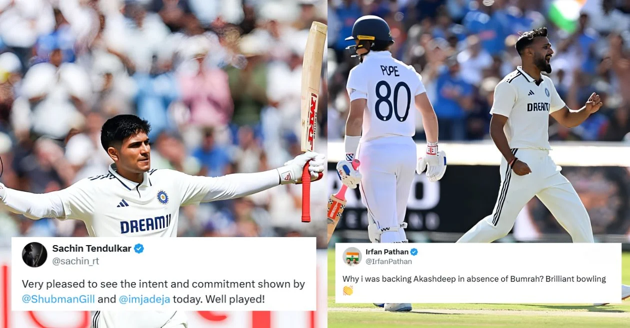 ENG vs IND: शुभमन गिल के शानदार दोहरे शतक और आकाश दीप के शुरुआती झटकों से भारत की इंग्लैंड पर पकड़ हुई मजबूत, देखें प्रशंसकों की प्रतिक्रिया