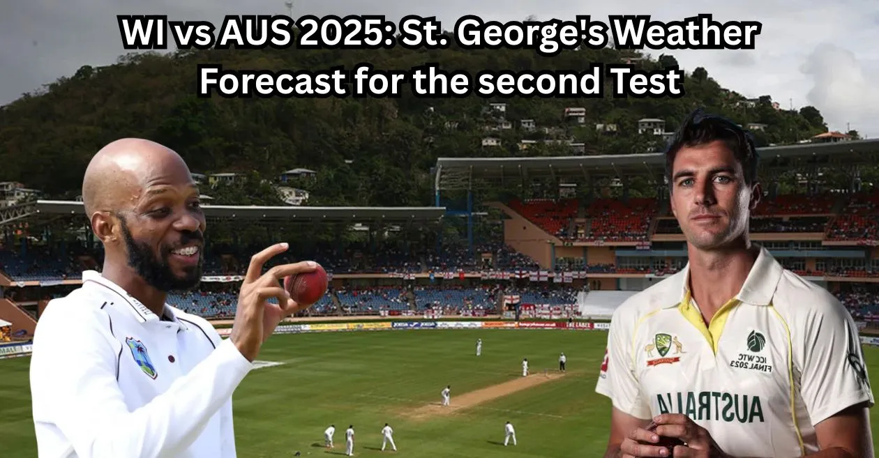 WI vs AUS 2025: दूसरे टेस्ट के लिए सेंट जॉर्ज का मौसम पूर्वानुमान