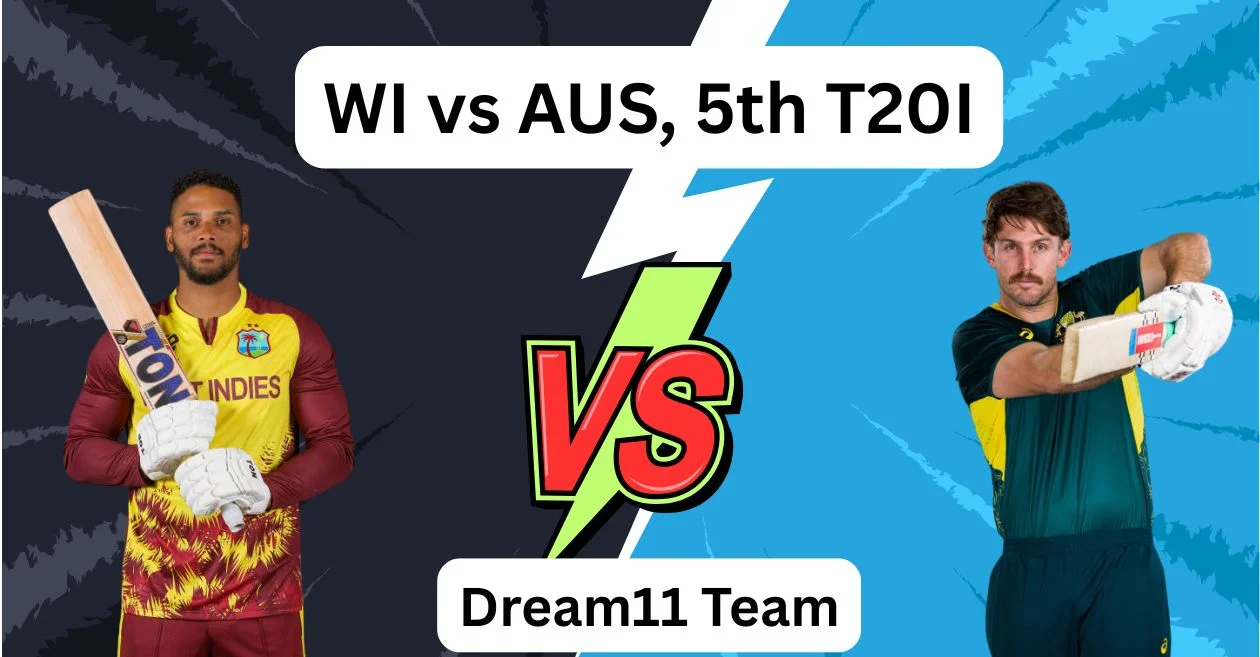 WI vs AUS: वेस्टइंडीज बनाम ऑस्ट्रेलिया 5वें T20I के लिए Dream11 Prediction, ड्रीम11 टीम, फैंटेसी टिप्स और पिच रिपोर्ट