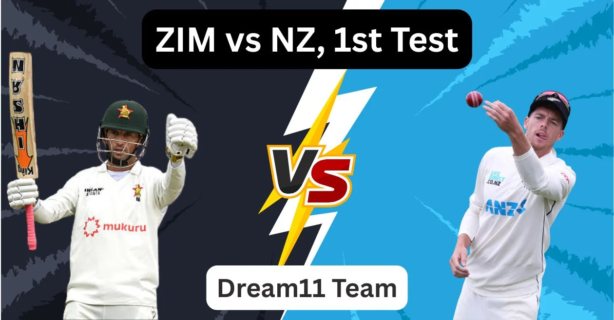 ZIM vs NZ: ज़िम्बाब्वे बनाम न्यूज़ीलैंड पहले टेस्ट के लिए Dream11 Prediction, ड्रीम11 टीम, फैंटेसी टिप्स और पिच रिपोर्ट