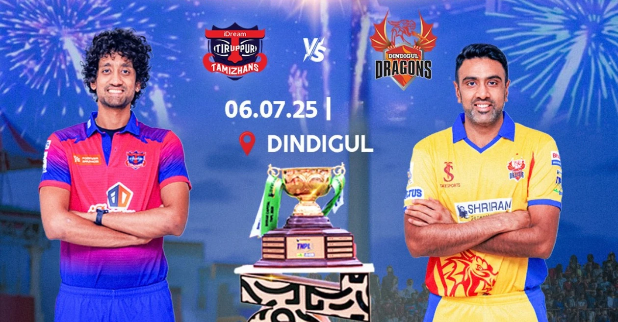 ITT बनाम DD, TNPL 2025 फाइनल: Dream11 Prediction, ड्रीम11 टीम, फैंटेसी टिप्स और पिच रिपोर्ट | आईड्रीम तिरुप्पुर तमीज़हंस बनाम डिंडीगुल ड्रैगन्स