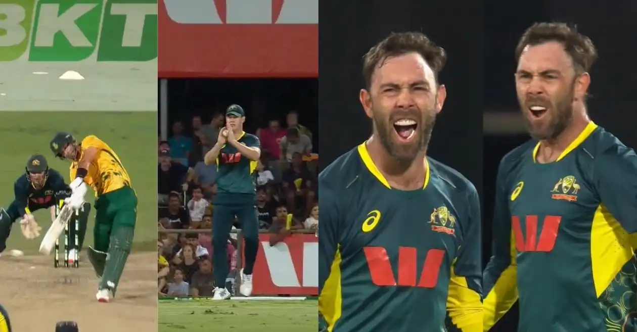 AUS vs SA [WATCH]: दूसरे टी20I में एडेन मार्करम को आउट करने के बाद ग्लेन मैक्सवेल के उत्साहपूर्ण जश्न ने सुर्खियां बटोरीं