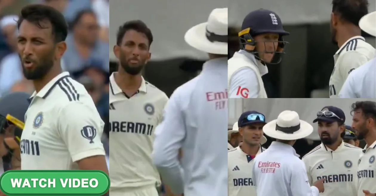 VIDEO: इंग्लैंड बनाम भारत: जो रूट और प्रसिद्ध कृष्णा के बीच बहस, मैदान पर बढ़ा तनाव