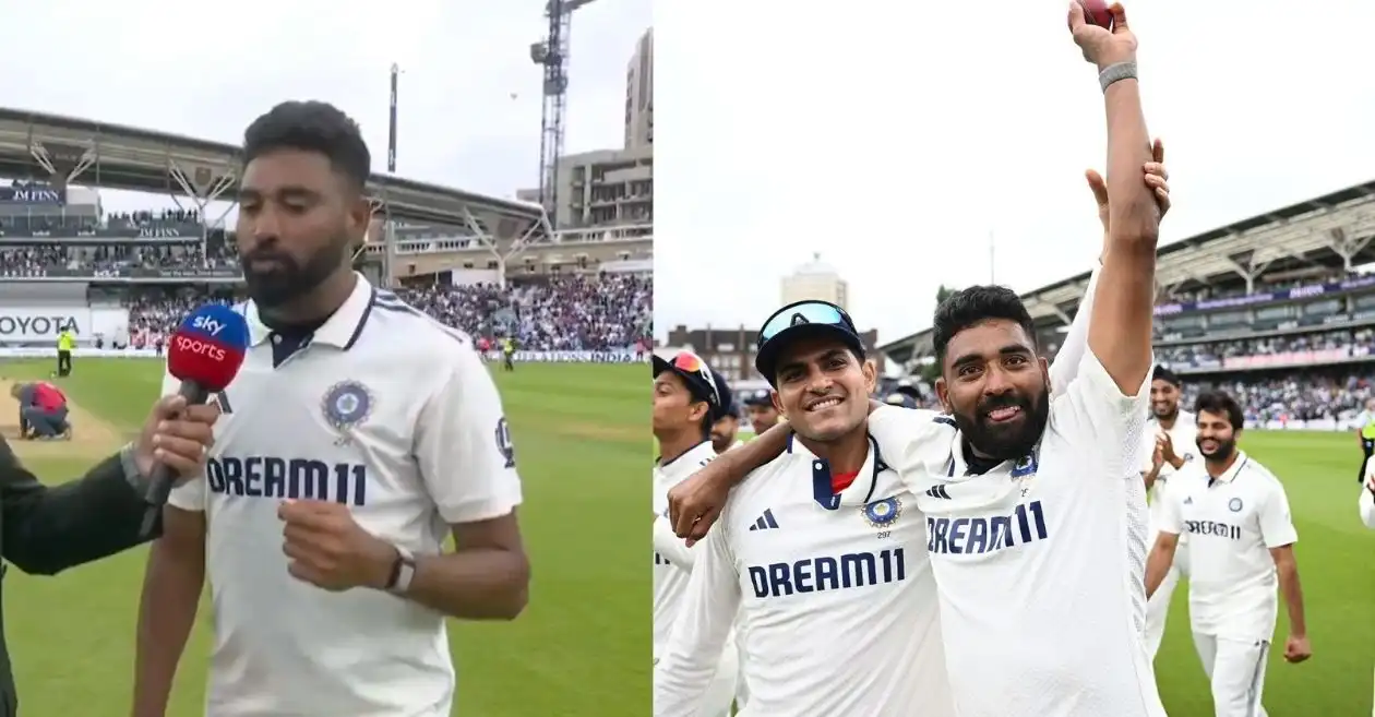 ENG vs IND: ओवल में भारत को सीरीज बराबर करने में मदद करने के बाद मोहम्मद सिराज की भावुक प्रतिक्रिया