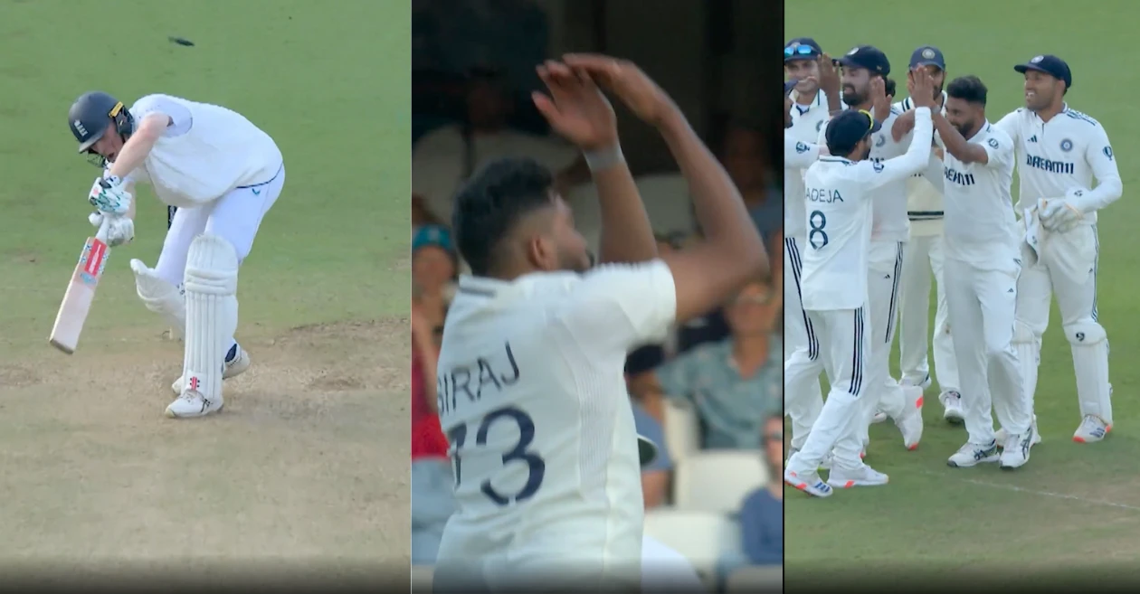 ENG vs IND: ओवल टेस्ट में जैक क्रॉली को क्लीन बोल्ड करने के बाद मोहम्मद सिराज ने क्रिस्टियानो रोनाल्डो के अंदाज में किया शानदार सेलिब्रेशन; देखें वीडियो