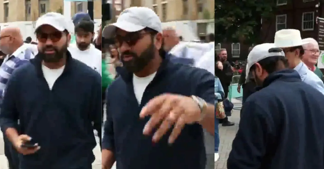 इंग्लैंड बनाम भारत: पांचवें टेस्ट के तीसरे दिन ओवल स्टेडियम में टिकट की कतार में दिखे रोहित शर्मा