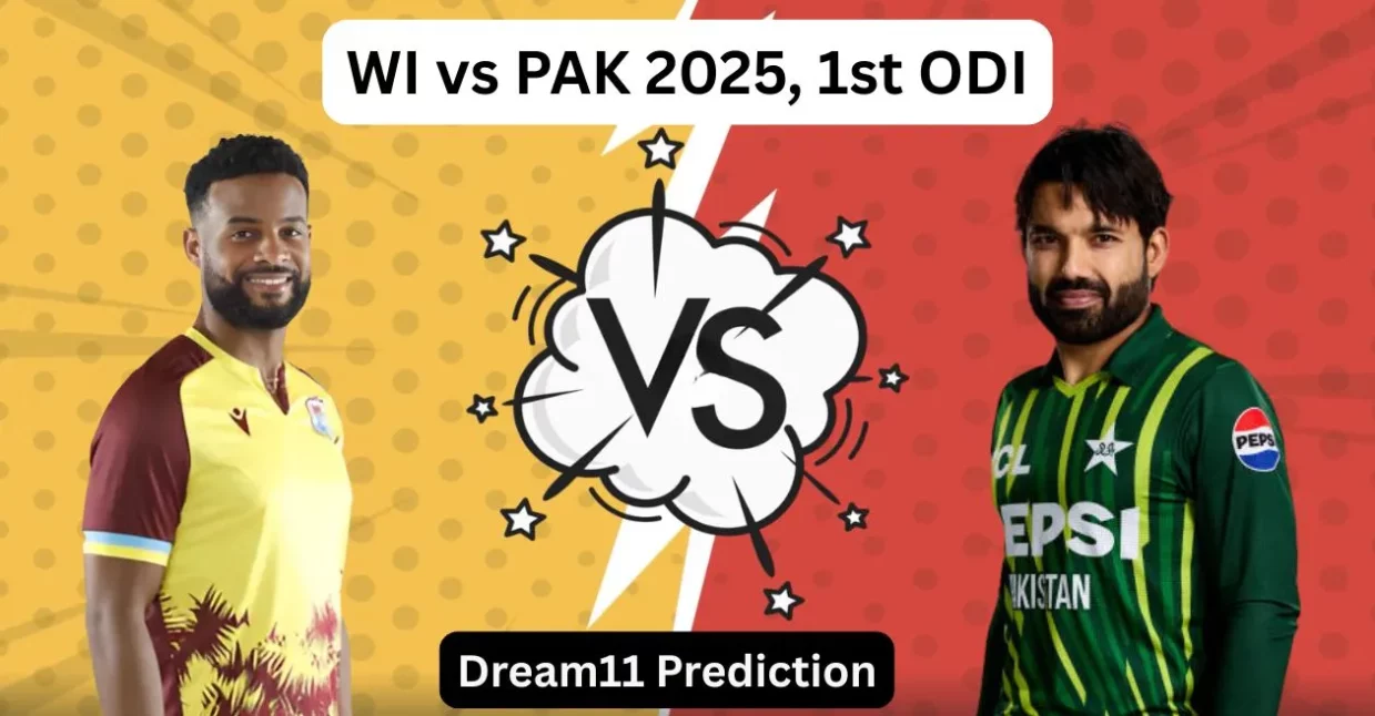 WI vs PAK 2025: वेस्टइंडीज बनाम पाकिस्तान पहले वनडे के लिए Dream11 Prediction, ड्रीम11 टीम, फैंटेसी टिप्स और पिच रिपोर्ट